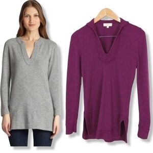 Tory Burch Lizzie Cashmere Sweater Top in Magenta Size XS